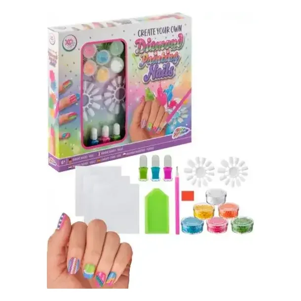 Lav dine egne diamant negle med sten