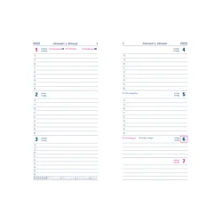 Letts | Milano Slim ugekalender | 2025 | Brun |