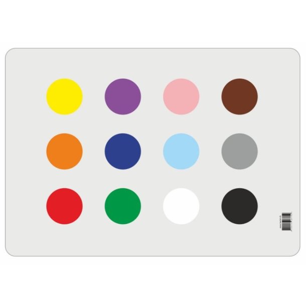 Skriveunderlag - 12 farver