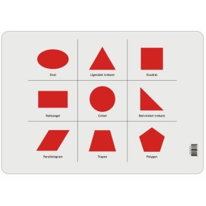 Skriveunderlag - Geometriske ord