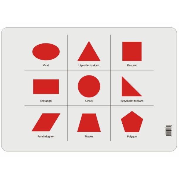 Skriveunderlag - Geometriske ord