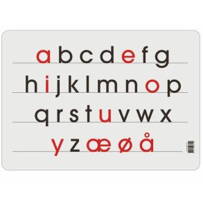 Skriveunderlag - Sm bogstaver