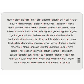Skriveunderlag - Tyske ord