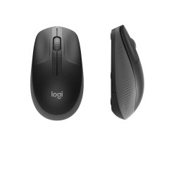 M190 Full-size wireless mouse, Charcoal