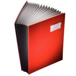 Underskriftsmappe 20 rum A4 sort