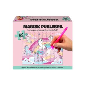 Magisk puslespil enhjrninger - 100 Brikker