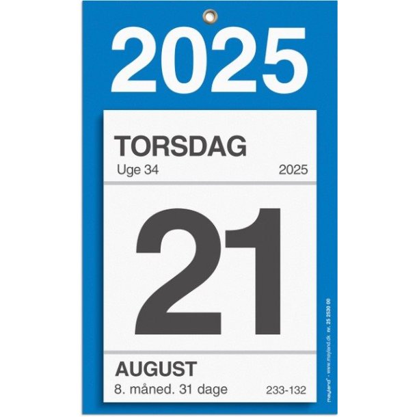 Mayland | Kontor afrivningskalender | 2025 |