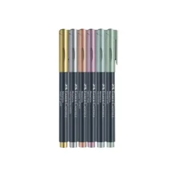 Metallic pen 6 stk. 