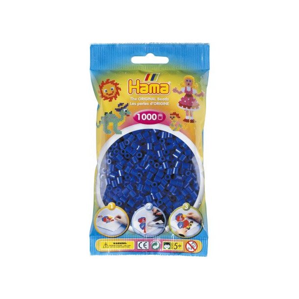 Hama Midi Perler | 1000stk | 207-08 | Bl� |