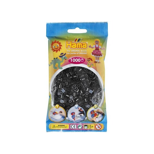 Hama Midi Perler 207-18 Sort