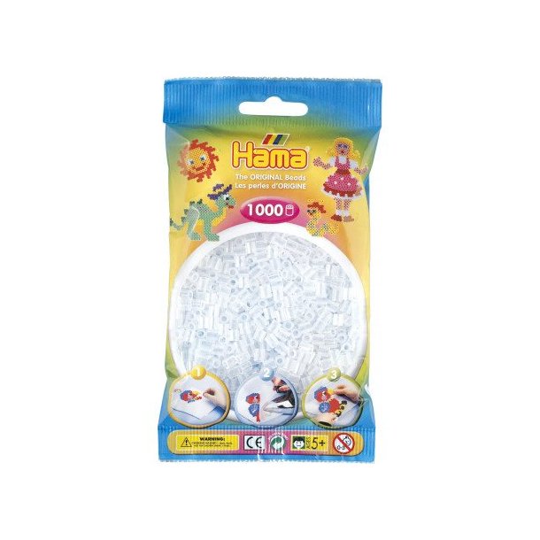 Hama Midi Perler | 1000stk | 207-19 | Klar |