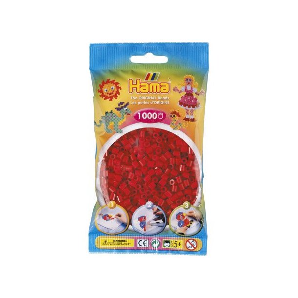 Hama Midi Perler | 1000stk |  207-22 | M�rker�d |