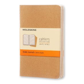 Moleskine Ruled Cahier - Kraft Cover (3 Set)