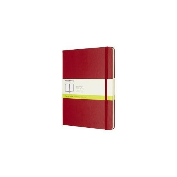 Moleskine Scarlet Red Extra Large Plain Notebook Hard