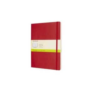 Moleskine Scarlet Red Extra Large Plain Notebook Soft 