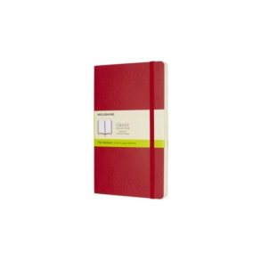 Moleskine Scarlet Red Large Plain Notebook Soft 