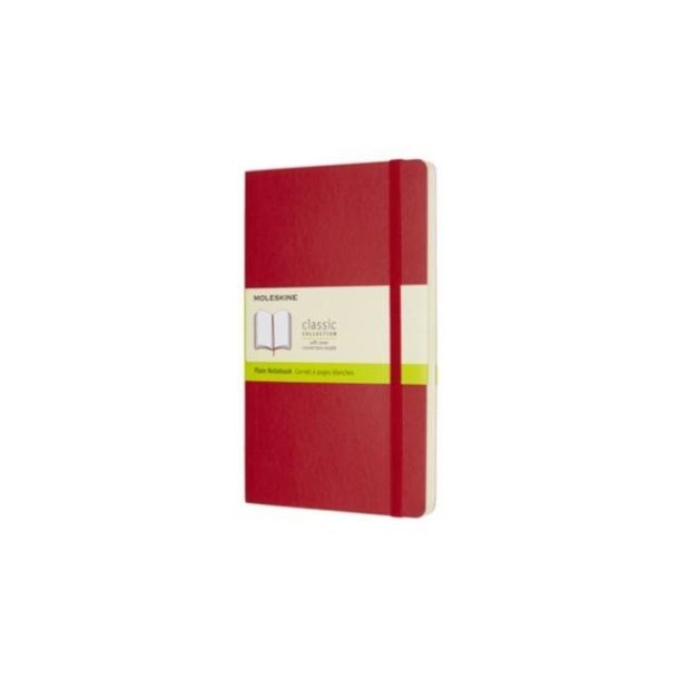 Moleskine Scarlet Red Large Plain Notebook Soft 