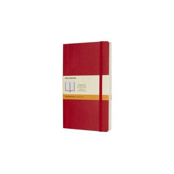 Moleskine Scarlet Red Large Ruled Notebook Soft