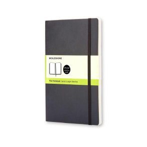 Moleskine Soft Large Plain Notebook Black