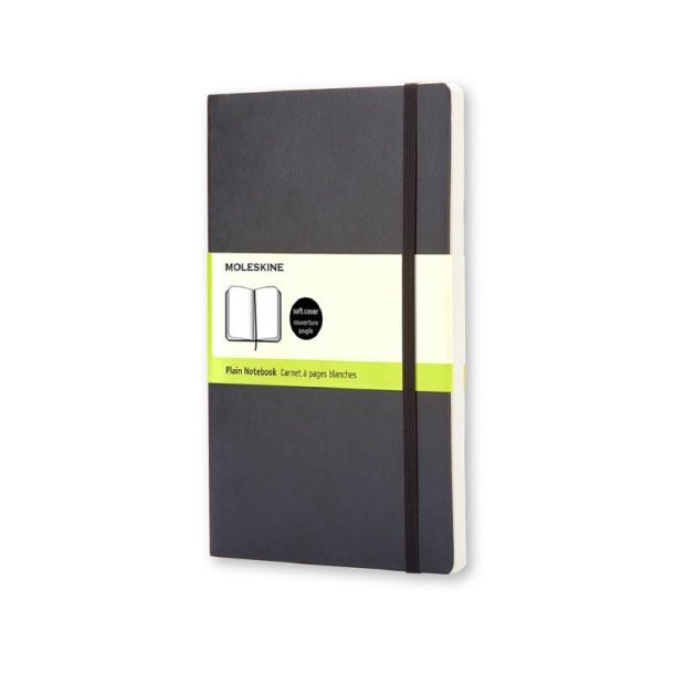 Moleskine Soft Large Plain Notebook Black