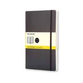 Moleskine Soft Large Squared Notebook Black