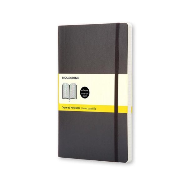 Moleskine Soft Large Squared Notebook Black