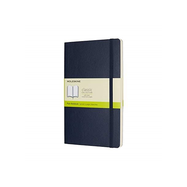 Moleskine Soft Notebook Plain Large Blue