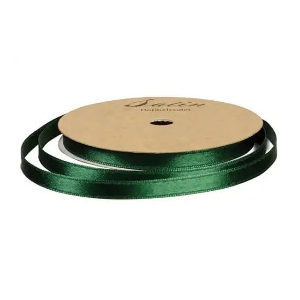 Satinb�nd | 10mm 10m | M�rk Gr�n |