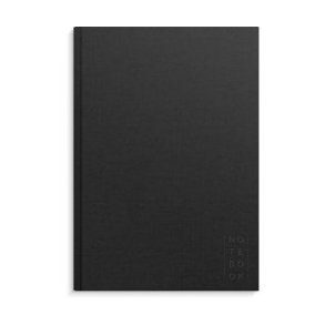 Notebook Textile | Black | Lined | A4 |