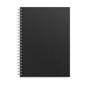 Notebook Textile | Black | Lined | A4 |