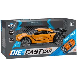 Orange Metal Bil, med lyd og pullback