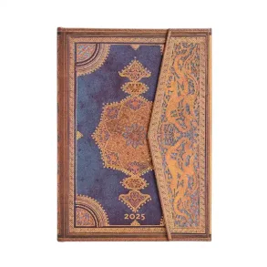 PaperBlanks Kalender 2025 | Safavid Indigo | Midi | Dagkalender |