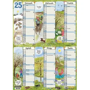 Plakatforlaget | Overblikskalender 2025 | A4 | Karton |