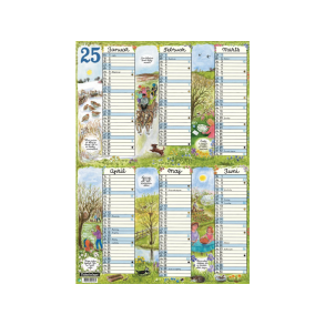 Plakatforlaget | Oversigtskalender 2025 | A3 | karton | 
