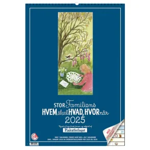 Plakatforlaget | Stor Familiens, Hvem skal Hvad, Hvornr | 2025 |
