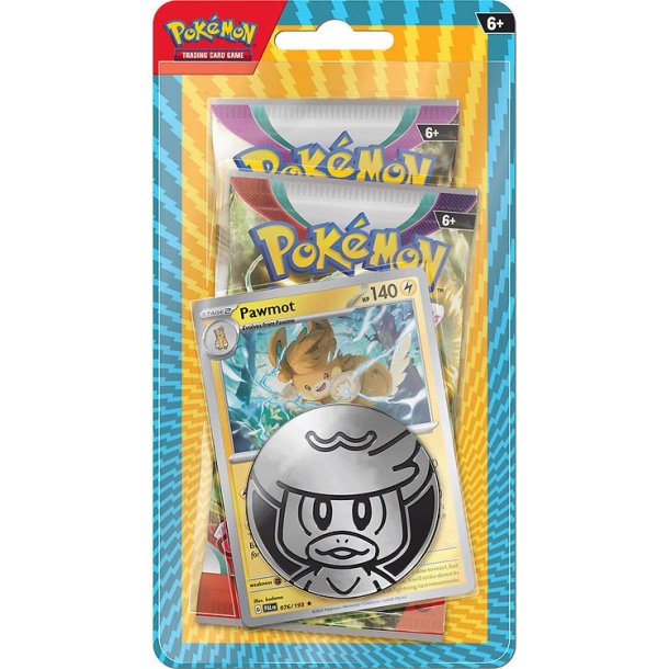 Pok&eacute;mon 2-Pak Booster Pakke | Pawmot Kort &amp; M�nt | Blisterpakke |