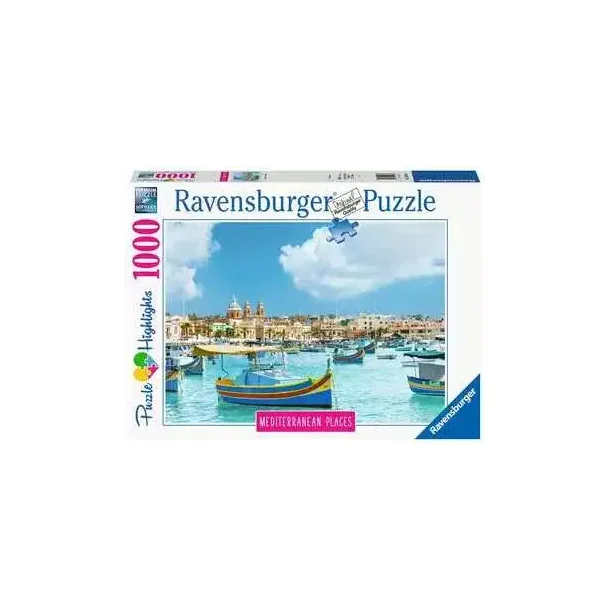 Puslespil | Middelhavet - Malta | 1000 brikker | 