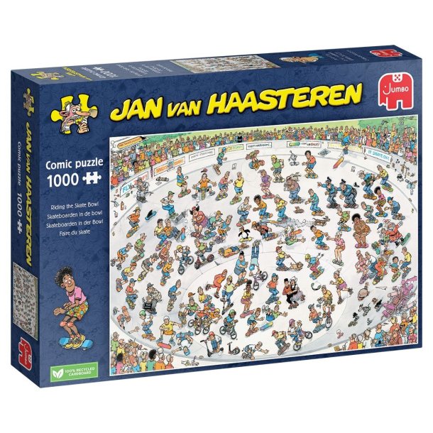 Puslespil | Jan van Haasteren - P� skater banen | 1000 Brikker |