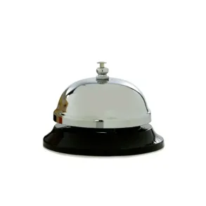 Receptionsklokke sort/slv