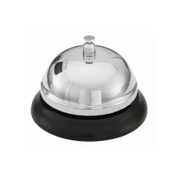 Receptionsklokke sort/s�lv