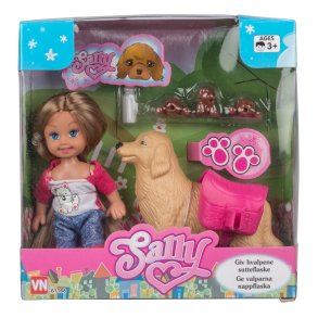 Sally | Dukke m/ Hund & Hvalpe I