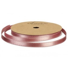 Satinbnd 3mm x 10m gl. Rosa