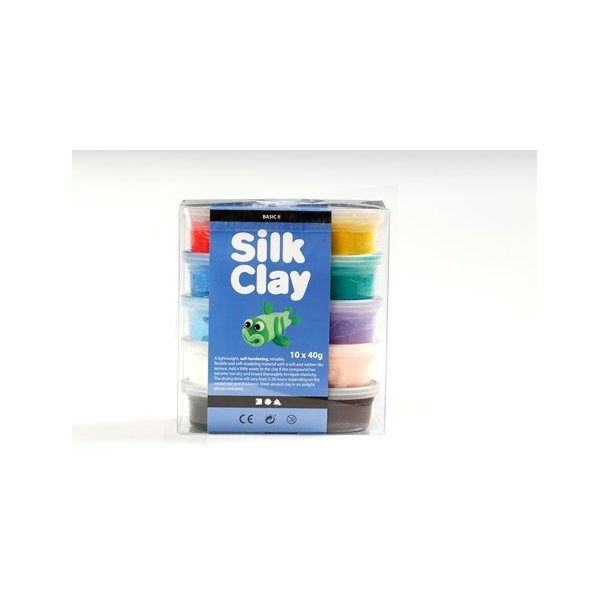 Silk clay 10x40g - basic 2