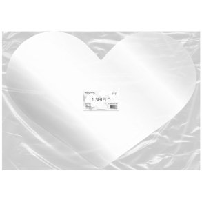 Skjold Hjerte I Hvid, Uden Tekst