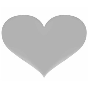 Skjold Hjerte I Slv, Uden Tekst