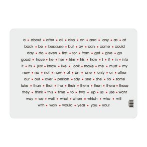 Skriveunderlag - 100 Engelske ord