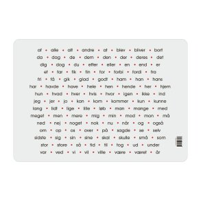 Skriveunderlag - De 120 hyppigste ord