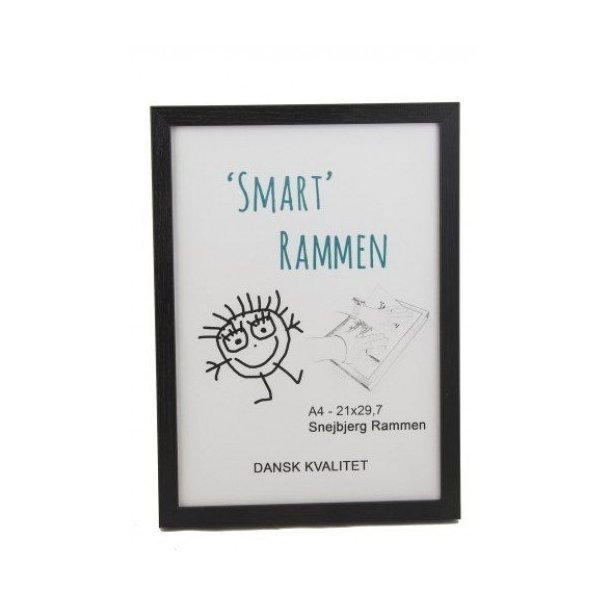 Smart rammen | A4 | Sort |