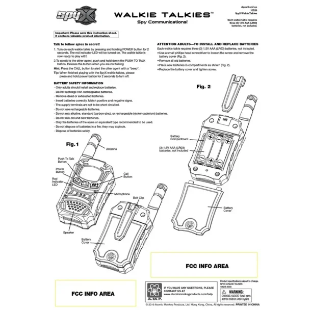 SPY X | Walkie Talkies |
