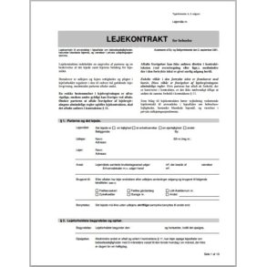 Lejekontrakt for beboelse (Huslejekontrakt)